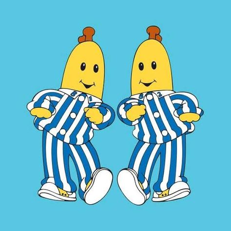 Bananas And Pajamas, Bananas In Pajamas, 2000s Kids Shows, Senior Sunset, Banana In Pyjamas, Old Makeup, Happy Birthday Song, Watch Cartoons, Mario Art