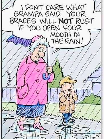 Comic Life Braces Humor, Orthodontist Office, Ortho Office, Dentist Jokes, Office Marketing, Teeth Humor, Getting Braces, Newsletter Ideas, Office Jokes