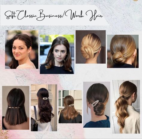 Soft Classic Hair, Color Analysis Summer, Soft Classic Kibbe, Classic Kibbe, Soft Summer Color Palette, Classic Hair, Dramatic Classic, Classic Style Outfits, Classic Hairstyles