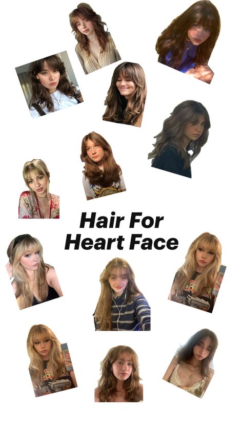 Heart Shaped Face Relaxed Hair Journey, Heart Shaped Faces, Heart Shaped Face Hairstyles, Heart Shaped Face, Strong Jawline, Flattering Haircuts, Hair Detox, Haircut For Face Shape, How To Cut Bangs