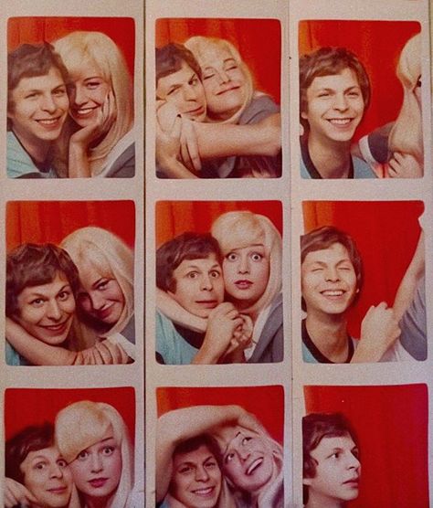 Some pics of Brie Larson and Michael Cera during the filming of Scott Pilgrim vs. the World (2010), 2009 Scott Pilgrim Vs The World, Michael Cera, Vs The World, Brie Larson, Scott Pilgrim, Brie, Photo Booth, No Instagram, A Photo