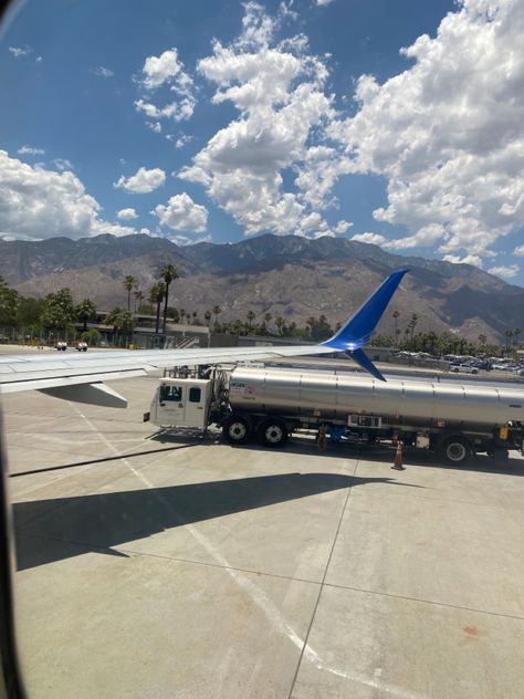 Airport of PS Palm Springs Airport, Palm Springs, Springs, Airplane View, Travel