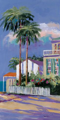 Key West II Prints by Jane Slivka at AllPosters.com Jane Slivka, Porch Art, Caribbean Style, Florida Art, Caribbean Art, Florida Style, Paint Watercolor, Coastal Painting, West Art