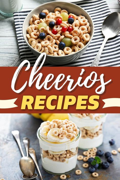 Cherios Recipes, Recipe Using Cheerios, Cheerio Treats, Cheerios Recipes, Peanut Butter Cheerio Bars, Chicken Fingers Baked, Cereal Cookies, Sleeveless Sweaters, Sequencing Pictures