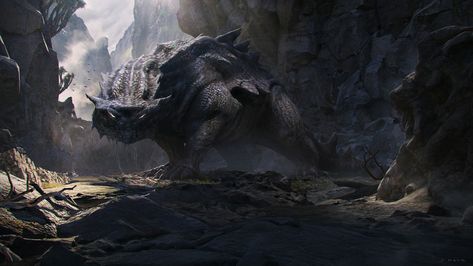 ArtStation - Cave Strider, Jannis Mayr Mythical Monsters, Fiction Idea, Paintings And Drawings, Image Painting, Alien Creatures, Animation Art Character Design, Concept Artist, Matte Painting, Digital Art Illustration