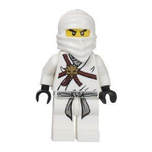 Lego Ninjago Zane - White Ninja Minifigure - inspiration for Henry's Halloween costume - since very off-the-rack versio of this is sold out - Looks like I'll be crafty this week! Lego Ninjago Zane, Ninjago Costume, White Ninja, Ninjago Zane, Lego Ninjago Party, Ninjago Party, Ninja Party, Lego Minifigs, Lego Toys