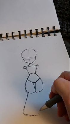 How To Draw A Top, Alt Style Art, Chibi Sketch Hair, Person Drawing Tutorial, How To Draw A Body Step By Step For Beginners, How To Draw Girl Bodies, Easy Body Sketches, How To Draw Body Female, How To Draw People Step By Step