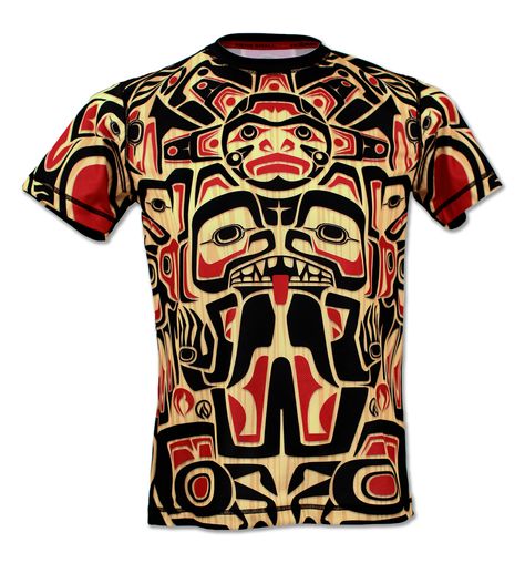 Men's Haida Running Shirt and Athletic Clothing Arte Haida, Running Singlet, Haida Gwaii, Pacific Northwest Art, Haida Art, Athletic Clothing, Native American Design, Tech Shirt, Funky Outfits