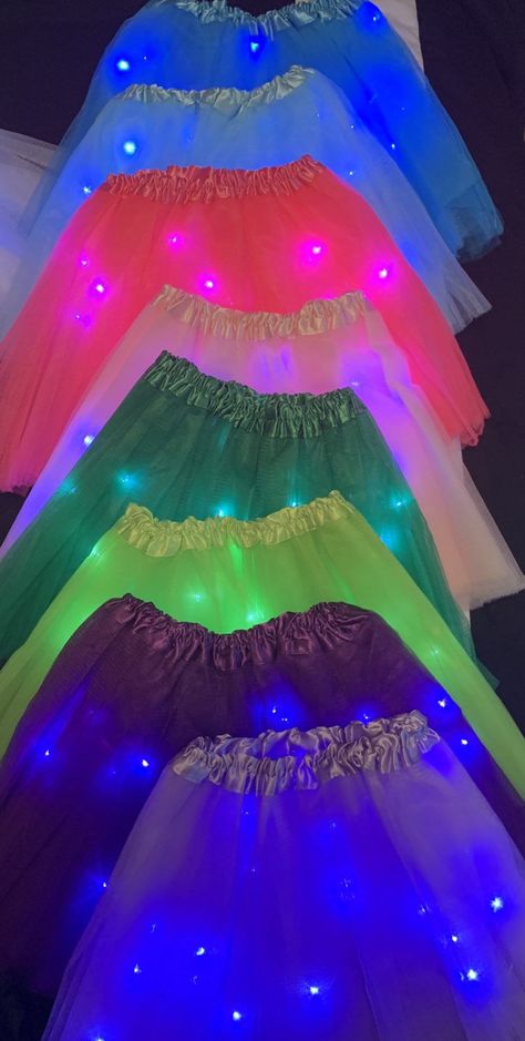 Glow Party Outfit, Neon Party Outfits, Led Tutu, Glow In Dark Party, Neon Birthday Party, Glow Birthday Party, Neon Birthday, Glow Birthday, Neon Outfits