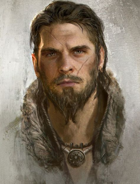 Viking Metal, Heroic Fantasy, Fantasy Portraits, Male Character, Human Male, Dungeons And Dragons Characters, Dnd Art, Fantasy Male, Game Character Design