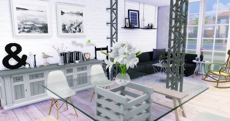 Mony Sims: Sala de Jantar-Dining Room Nordic Dining Room, Sims 4 Blog, Nordic Dining, My Sims, The Sims 4 Download, Sims 4 Houses, Cc Finds, Sims 4 Cc, The Sims 4