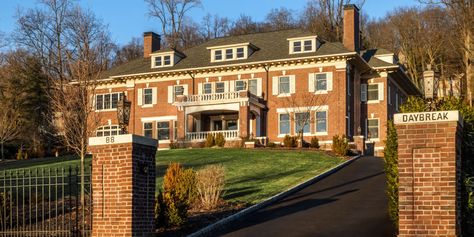 A Gilded Age Mansion Selling in Suburban New Jersey Featured in ‘The Sopranos’ New Jersey Mansion, Montclair State University, Georgian Colonial, Georgian Mansion, Cedar Grove, The Sopranos, Gilded Age, Two Bedroom Apartments, Carriage House