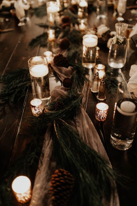 Winter Wedding Ideas November, Dark Winter Wedding Aesthetic, Winter Wedding Aisle, Winter Engagement Party, Winter Gala, Forever Person, Hamilton Wedding, Fern Wedding, Romantic Winter Wedding