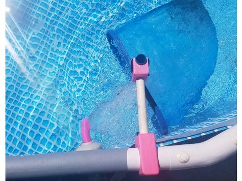 Intex Pool Skimmer Hack by Works-Of-Claye - Thingiverse Pool Skimmer Diy, Intex Pool Skimmer, Floating Pool Skimmer, Above Ground Pool Skimmer, Skimmer Pool, Pvc Pool, Pool Hacks, Pool Skimmer, Intex Pool