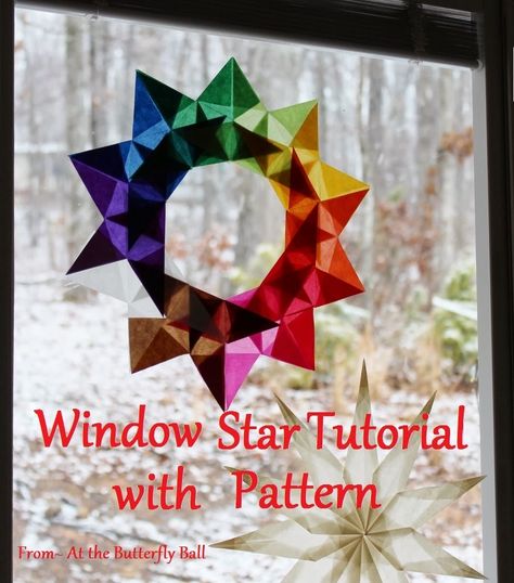 Window Stars, Star Tutorial, Waldorf Crafts, Origami Paper Art, Holistic Approach To Health, Origami Stars, Flower Essences, Homeschool Art, Butterfly Crafts