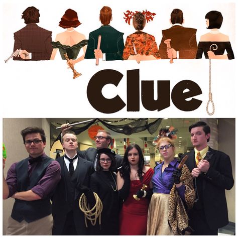 Clue Halloween Costume Group, Clue Mrs White Costume, Clue Group Costume, Clue Costumes Group, Clue Photoshoot, Clue Cosplay, Clue Play, Butler Costume, Clue Costume