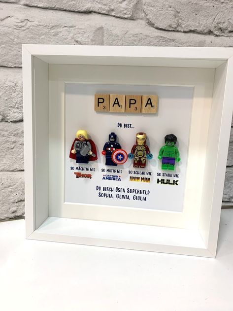 Personalised Papa/dad Superhero Box Frame, Personalised Frame for Him, Birthday Gifts for Him, Father's Day Gifts, Gifts From Daughter - Etsy Vietnam Fathersday Crafts, Birthday Gifts For Him, Father Birthday Gifts, Superhero Gifts, Father Birthday, Personalised Frames, Father's Day Diy, Easter Gift Baskets, Father's Day Gifts