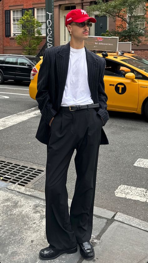 Asian Men Street Style, Bald Men Fashion, Fashion Core, Streetwear Office, Formal Streetwear, Suit Prom, Bald Men Style, Guys Fits, Masc Outfits