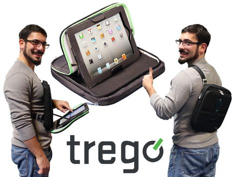 Trego is a versatile iPad case and bag Ipad Carrying Case, Ipad Image, Boa Constrictor, Tech Pouch, Portable Desk, Ipad Bag, Assistive Technology, Cool New Gadgets, Ipad Accessories