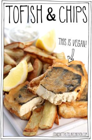 Homemade Beer Batter, Protein Entrees, Veggie Lunches, Vegetarian Inspiration, Vegan Fish And Chips, Vegan Seafood, Fish Batter Recipe, Vegan Tempeh, Vegan Plate