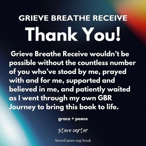 I can’t believe the day is FINALLY here! Grieve Breathe Receive is officially launched and my heart is so full. This book wouldn’t be possible without the countless number of you who’ve stood by me, prayed with and for me, supported and believed in me, and patiently waited as I went through my own GBR Journey to bring this book to life. From the bottom of my heart, I thank you! Ways to Support GBR’s Release: Thank you again for your prayers, encouragement, and support over the years. I’m... Patiently Waiting, I Thank You, Stand By Me, My Heart, Over The Years, Encouragement, The Day, I Can, Product Launch