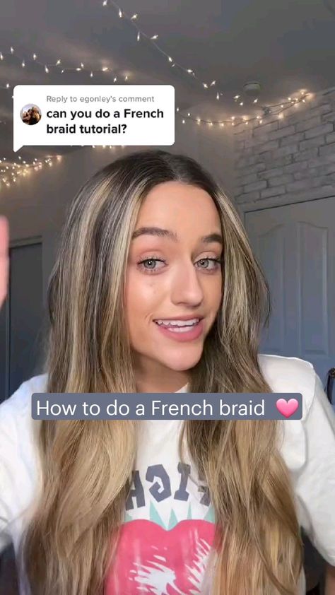 How to do a French braid  🩷 How To French Braids On Yourself, Tutorial On French Braids, How To French Braid Videos, Two French Braids Tutorial On Yourself, French Braiding Tutorial, How To French Bread Your Own Hair, How To Do A French Braid On Yourself Easy, How To Do French Plaits On Yourself, How To French Braid Your Own Hair Step By Step