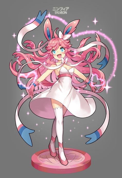 Sylveon Human, Sylveon Cosplay, Evolution Art, Pokemon Human Form, Gijinka Pokemon, Pokemon Adventures Manga, Spiderman Art Sketch, Pokemon Breeds, Pokemon People