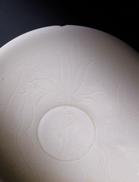 Chinese Pottery, Song Dynasty, Lotus Blossom, 1 800, Lotus, Glaze, Porcelain, Carving, Bowl