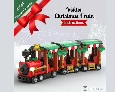 Lego Christmas Train, Lego Harry Potter Moc, Lego Christmas Village, Lego Winter Village, Lego Advent Calendar, Lego Village, Lego Advent, Lego Winter, Lego Club