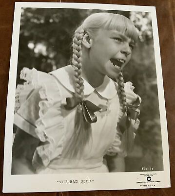 BAD SEED 8.25x10 still 1956 Patty McCormack 80 rerelease | eBay Evil Children, Bad Seed, Movie Guide, Poster Photography, The Bad Seed, Horror Show, Classic Horror, Classic Films, Classic Movies