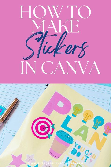 Create custom stickers in Canva in 3 easy steps! Perfect for your planner, scrapbook, or other DIY projects. #diy #planner #sticker . #Making_Stickers_On_Canva #How_To_Make_Vinyl_Stickers_Without_Cricut #Making_Stickers_In_Canva #Sublimation_Stickers_How_To Making Stickers On Canva, How To Make Vinyl Stickers Without Cricut, Create Stickers In Canva, How To Create Your Own Stickers, Making Stickers In Canva, Making Stickers With Canva, Sublimation Stickers How To, How To Create Stickers In Canva, How To Design Stickers