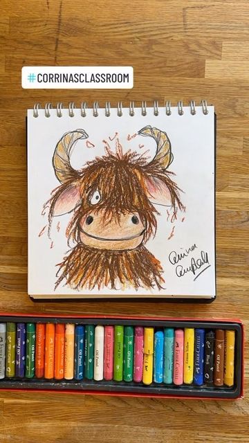 Corrina Campbell 🏴󠁧󠁢󠁳󠁣󠁴󠁿 on Instagram: "HOW TO DRAW A….highland coo!!! This was a request from someone, was it you?! #highlandcow #scotland #scottish #corrinasclassroom #howtodraw #drawalong #artforkids #mumsofinstagram #parenting" Highland Coo, Cow Drawing, 50k Views, Scottish Highland Cow, Scottish Art, Library Decor, Scottish Highlands, Highland Cow, Pyrography