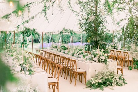 Striking greenery installations at this stunning marquee wedding | Katrina Otter Weddings | Sanshine Photography Marquee Wedding Inspiration, English Garden Wedding, English Summer, Hanging Garland, Best Wedding Planner, Marquee Wedding, Romantic Garden, Garden Set, English Garden