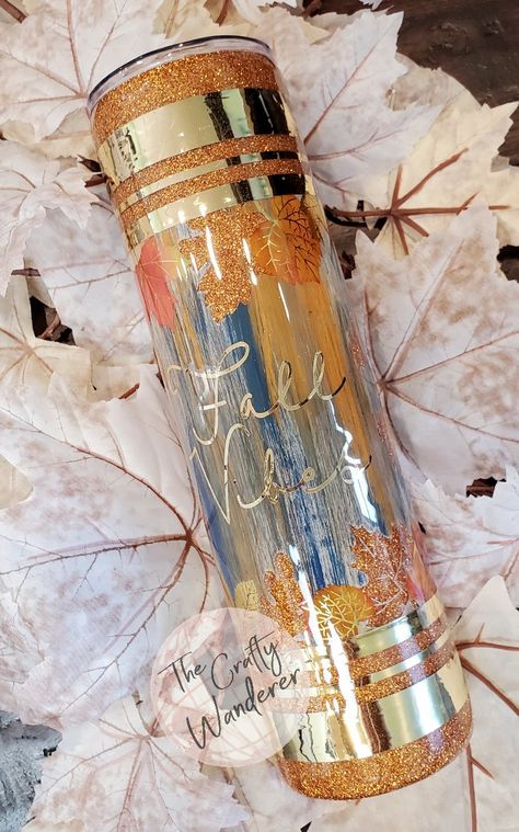 Fall Tumbler Cups Glitter, Gold Glitter Epoxy Coffee Tumbler, Yellow Epoxy Tumbler, Pirate Tattoos, Fall Tumblers, Autumn Tumbler Cups, Tumbler Business, Gold Glitter Sunflower Tumbler, Own Business Ideas