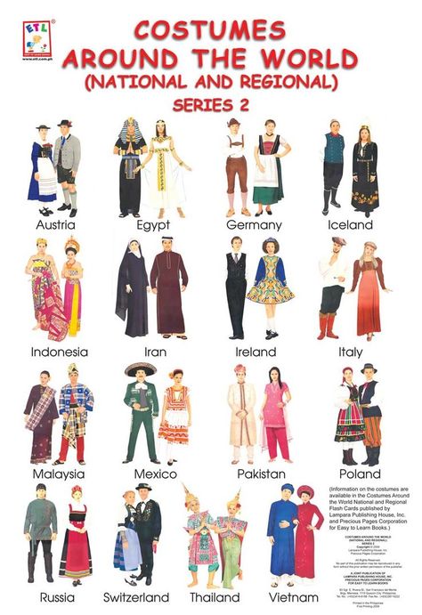 Different Cultures Clothing, Costumes For Seven People, English Culture Clothing, Cultural Clothing Around The Worlds, Traditional Cultural Clothing, Traditional Clothes Around The World, International Costume Ideas, Cultural Food Around The Worlds, People Around The World Culture