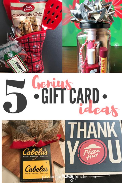 Christmas is almost here, so we think you're going to love these 5 Genius Gift Card Giving Ideas for women, men and families! Gift Card Presentation For Men, Restaurant Gift Card Basket Ideas, Restaurant Gift Card Presentation, Unique Ways To Give Gift Cards, Gift Card Giving Ideas, Fun Ways To Give Gift Cards, Ideas For Giving Gift Cards, Gift Card Christmas Ideas, Christmas Gift Card Holder Ideas