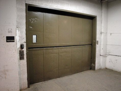 freight elevator  | Freight Elevator Blender Landscape, Industrial Elevator, Front Desk Design, Freight Elevator, Vintage Mechanics, Fallout Rpg, Elevator Interior, Warehouse Conversion, Story Background