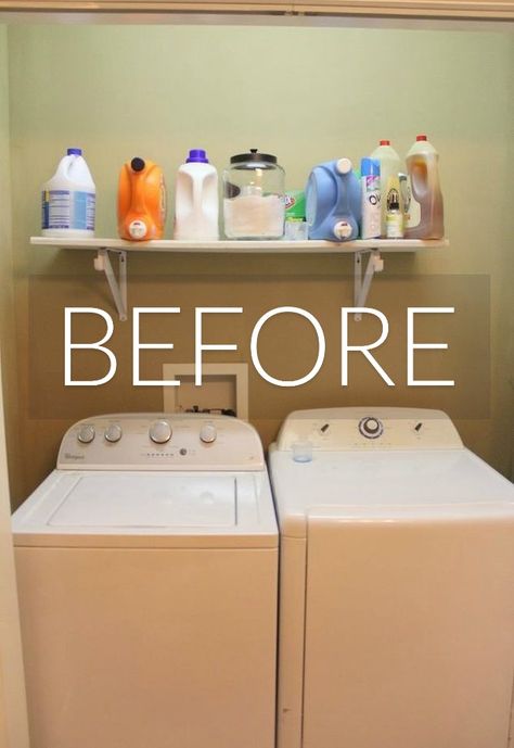 With these updates you'll love (or, almost love) doing laundry. Laundry Room Closet Ideas, Room Closet Ideas, Laundry Closet Organization, Small Laundry Closet, Laundry Closet Makeover, Laundry Room Decor Ideas, Laundry Room Organization Storage, Laundry Room Design Ideas, Laundry Makeover