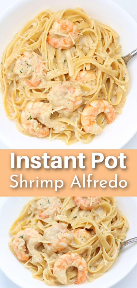 Shrimp Alfredo Instant Pot, Food Instant Pot, Instant Pot Shrimp, Potted Shrimp, Instant Pot Pasta Recipe, Pot Recipes Healthy, Shrimp Alfredo, Pot Recipes Easy, Healthy Instant Pot Recipes