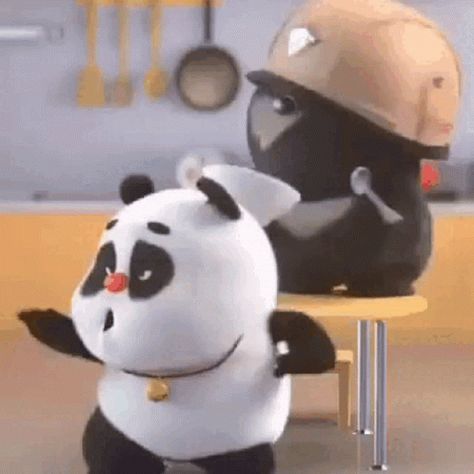 Wallpaper Gif For Pc, Cute Panda Gif, Cute Wallpaper Gif, Panda Gif, Animiertes Gif, Gif Animated, Cute Wallpaper, Lets Dance, Cute Panda