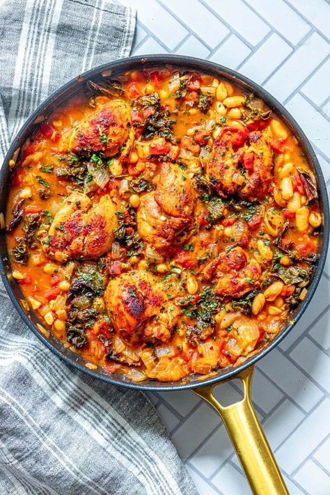 Chicken And Baked Beans Recipes, Chicken And White Bean Stew, Chicken Cannellini Beans, Chicken And Garbanzo Beans, Chicken With Beans Recipes, Chicken Kidney Bean Recipes, Chicken And Kidney Beans, Chicken Cannellini Bean Soup, Chicken And Beans Crockpot