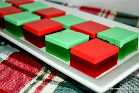 Creamy Finger Jello - TheKitchenCookie Jello With Heavy Cream, Jello And Heavy Cream, Creamy Jello Jigglers, Jello And Heavy Whipping Cream, Finger Jello Recipe, Jello Pinwheels, Gelatin Salads, Layered Jello Recipe, Finger Jello