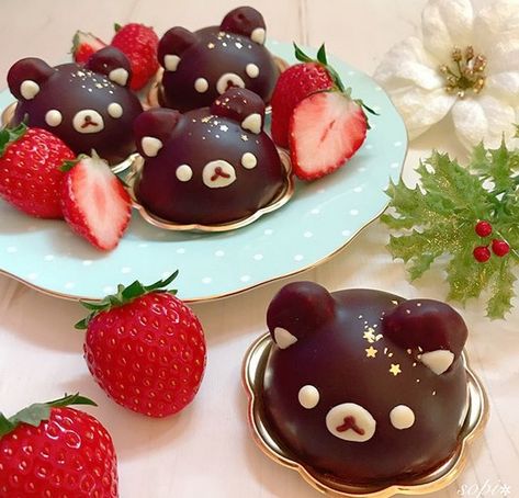 Kawaii Dessert, Kawaii Cooking, Cute Baking, Cute Snacks, Cute Food Art, Kawaii Food, Cute Desserts, Food Obsession, Cafe Food