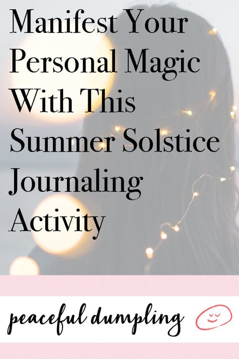 Manifest Your Personal Magic With This Summer Solstice Journaling Activity Summer Solstice Prompts, Spiritual Living, Spiritual Prayers, Spiritual Thoughts, Spiritual Meditation, Spiritual Healer, Journal Writing Prompts, Summer Solstice, Spiritual Life