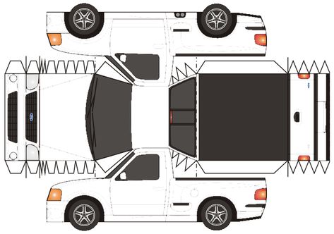 This is fourteenth vehicle of the papercraft. Paper Model Car, Nissan Terrano, Box Templates, Paper Car, Nissan Skyline Gtr, Paper Work, Ford F350, Rx 7, Ford Super Duty