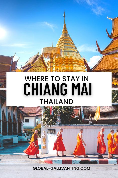 If you are looking for a detailed guide to where to stay in Chiang Mai, Thailand, written by someone living in Chiang Mai, this blog post is for you. I’ve been lucky enough to live in this captivating city in Northern Thailand, so I’ll guide you through the best areas and neighborhoods to stay in Chiang Mai. I’ll also give you some recommended accommodations and hotels in each area. Chaing Mai Thailand, Thailand Packing, Chiang Mai Hotel, Yoga Blog, Thailand Travel Tips, Thailand Travel Guide, Thailand Hotel, Move Abroad, Northern Thailand