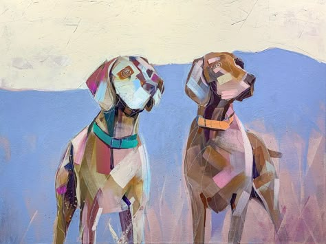 Abstract Pet Portraits, Abstract Dog Painting Acrylics, Dog Abstract Painting, Dog Painting Pop Art, Boxer Art, Charleston Art, Artwork Contemporary, Portrait Abstract, Abstract Animal Art