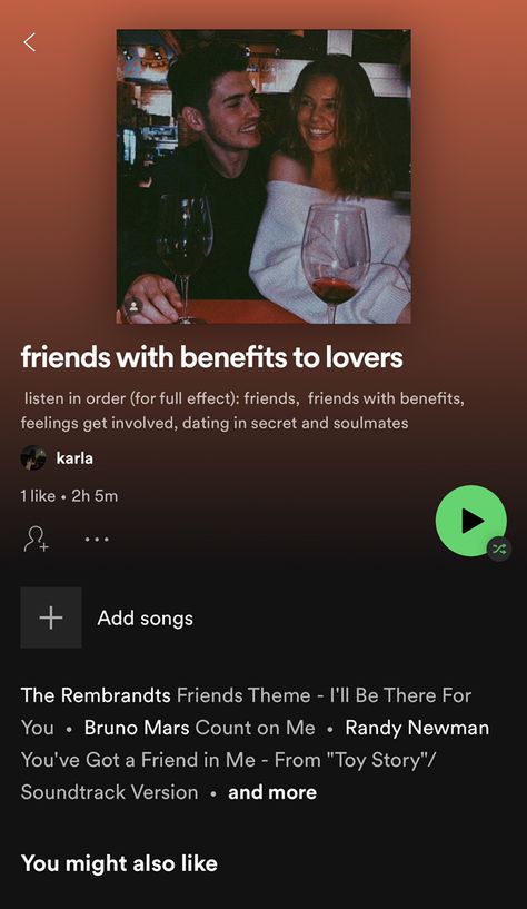 Songs For Friends, Miss You Friend, Randy Newman, Spotify Playlists, Press Play, Friends With Benefits, Toy Story, Soundtrack, For Friends