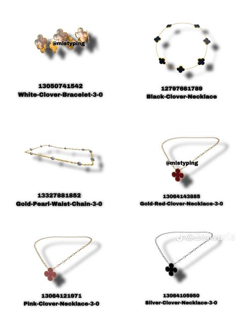 Van Cleef Necklace Roblox Code, Bloxburg Black Accessories Codes, Bloxburg Bracelet Code, Roblox Codes Necklaces, Berry Avenue Bracelet Code, Roblox Bracelet Code, Roblox Jewelry Code, Accessories Berry Avenue Codes, Bloxburg Necklace Code