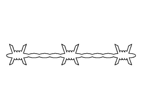 Barbed wire pattern. Use the printable outline for crafts, creating stencils, scrapbooking, and more. Free PDF template to download and print at http://patternuniverse.com/download/barbed-wire-pattern/ Pallet Shoe Rack, Horse Clip Art, Coloring Crafts, String Art Templates, Grim Reaper Art, Horse Clipping, Carved Signs, Stencils Printables, Free Stencils